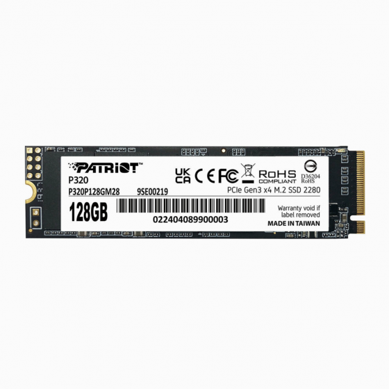 Ssd накопитель Patriot P320 P320p128gm28 128гб, M.2 2280, Pcie 3.0 X4, Nvme, M.2 (арт-9727) Донецк