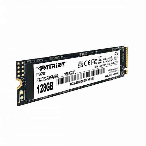 Ssd накопитель Patriot P320 P320p128gm28 128гб, M.2 2280, Pcie 3.0 X4, Nvme, M.2 (арт-9727) Донецк
