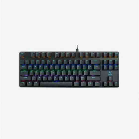 Игровая клавиатура механическая Rapoo V500pro-87 - черный, проводная (арт-2914) Макеевка