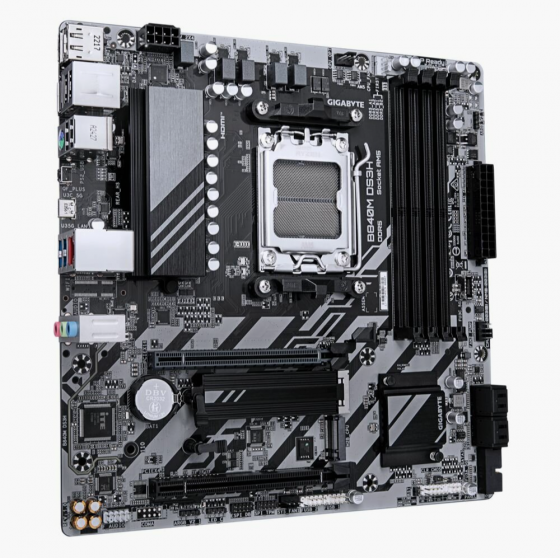 Материнская плата Gigabyte B840m Ds3h, Am5, Amd B840, Micro-Atx, Rtl (B840m Ds3h) (арт-4551) Донецк