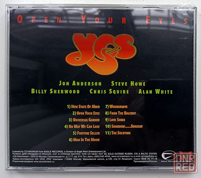 Yes (1997) Open Your Eyes - CD, лицензия (росс) Макеевка - изображение 2