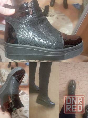 Кожаные ботинки, 38 р.Обмен Донецк - изображение 1