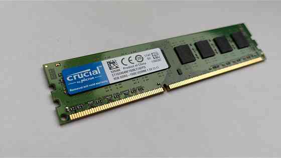 Оперативная память Dimm Ddr3 Crucial 8гб 1600mhz Pc3-12800u (Ct102464bf160b.C16fpd) (арт-3310) Макеевка