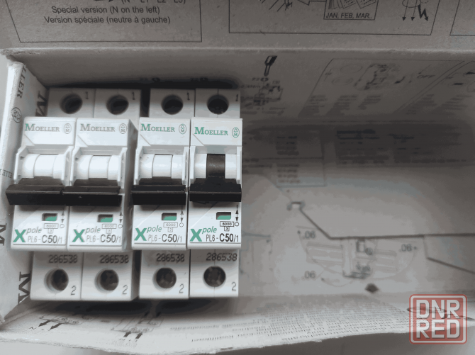 Продам автоматический выключатель 50а, Moeller PL6-C50/1, 1p, 50A, 6kA Донецк - изображение 4