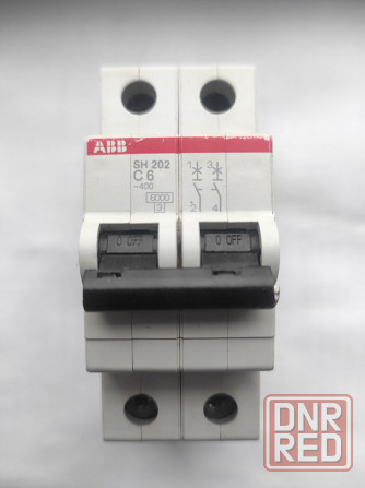 Продам автоматический выключатель 6а, ABB SH202-C6, 2p, 6A, 6kA Донецк - изображение 1