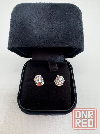 Серьги с CVD бриллиантами из 750 пробы Донецк - изображение 1