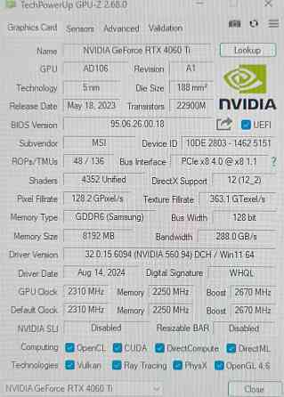 Видеокарта RTX 4060T Донецк