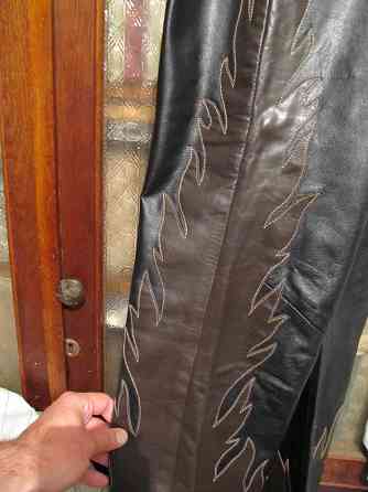 Мужские кожаные брюки р-р 48 Донецк