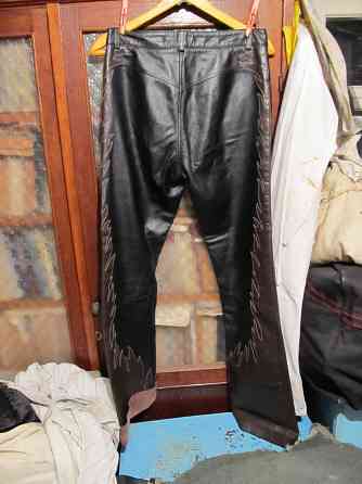 Мужские кожаные брюки р-р 48 Донецк