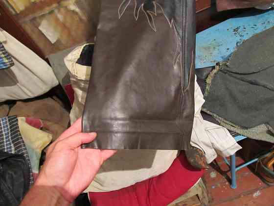 Мужские кожаные брюки р-р 48 Донецк