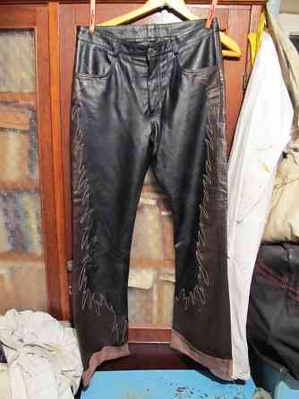 Мужские кожаные брюки р-р 48 Донецк