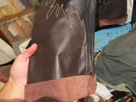 Мужские кожаные брюки р-р 48 Донецк