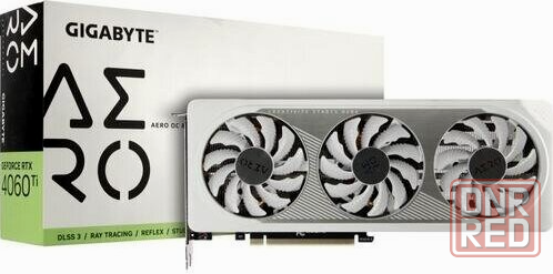 Видеокарта Geforce Rtx 4060ti 8gb Gigabyte Gv-N406taero Oc-8gd (арт-5107) Макеевка - изображение 1