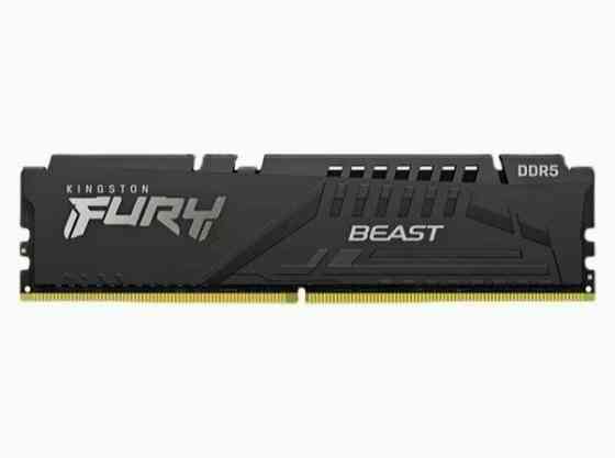 Kingston Fury Beast Black Ddr5 Dimm 5200mhz Pc-41600 Cl40 - 8gb Kf552c40bb-8 Oem (арт-4256) Макеевка