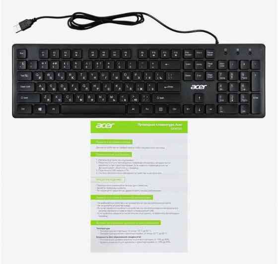 Клавиатура Acer Okw020 черный Slim (арт-7678) Макеевка