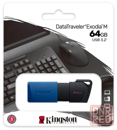 Флеш-диск Kingston Datatraveler Exodia M 64gb (Dtxm/64gb) (арт-6872) Макеевка - изображение 1