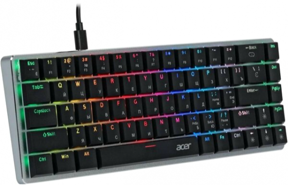 Игровая клавиатура Acer Okw302 механическая Led (Zl. Kbdcc.01c) (арт-4265) Макеевка