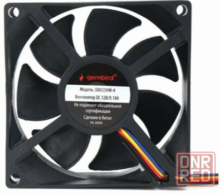 Вентилятор Gembird 80x80x25mm D8025hm-4 (арт-9254) Макеевка - изображение 1