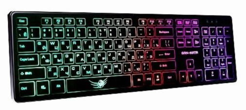 Клавиатура игровая Dialog Kgk-17u Black Gan-Kata 104кл. радужная подсветка - чёрная 1.6м (арт-8408) Макеевка