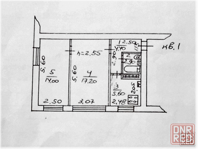 2-х комн. квартира требует ремонта, б. Шахтостроителей/Доб. Донецк - изображение 3