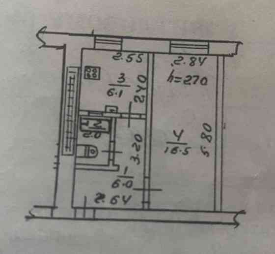 продам однокомнатную квартиру в Ленинском районе Донецк