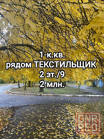 продам 1-комнатную квартиру, чешка, на Ревякина, до Текстильщика 1 остановка Донецк - изображение 1