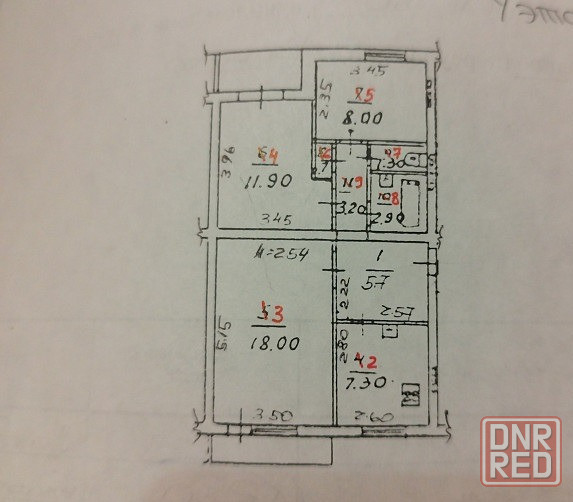 3х ком. квартира под ремонт, ст. Кировец Донецк - изображение 2