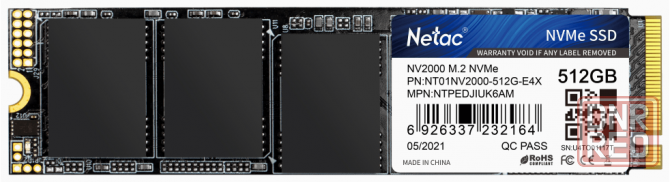 Твердотельный накопитель Ssd M.2 Nvme Netac Nv2000 512gb Pcie Nvme 3.0 X4 3d Nand Nt01nv2000-512-E4x Макеевка - изображение 1