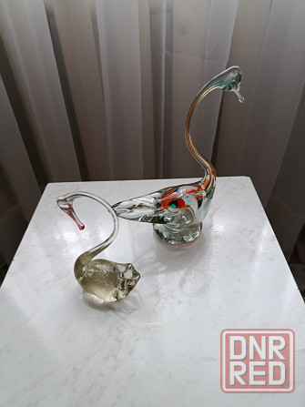 Художественное стекло композиция лебеди Донецк - изображение 2