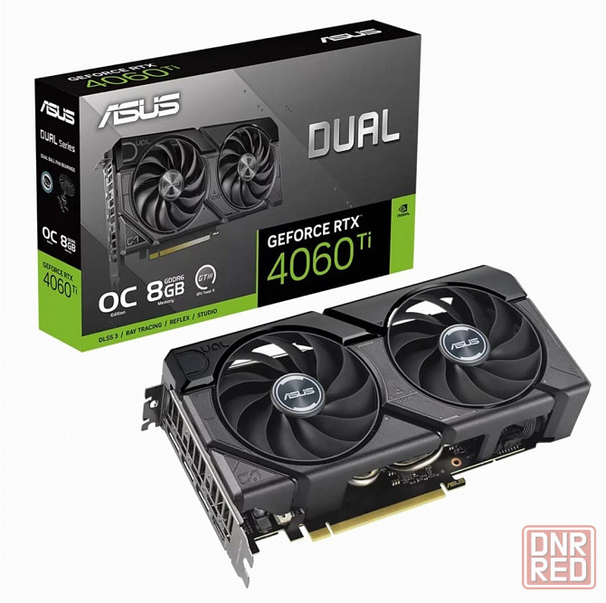 Видеокарта Asus Nvidia Geforce Rtx 4060 Ti 8gb Dual-Rtx4060ti-O8g-Evo/Rtx4060ti, Hdmi, Dp*3,8g, D6 ( Макеевка - изображение 2