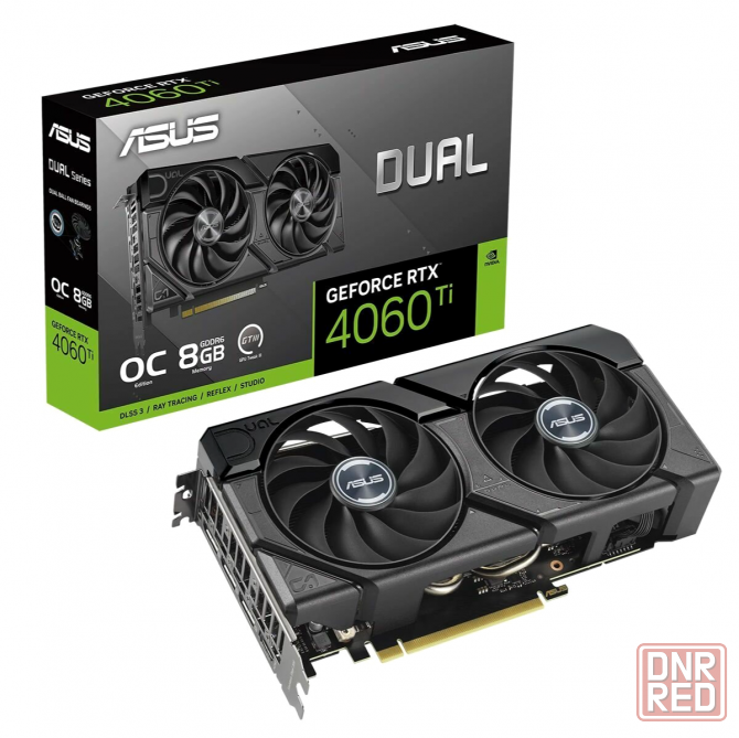 Видеокарта Asus Nvidia Geforce Rtx 4060 Ti 8gb Dual-Rtx4060ti-O8g-Evo/Rtx4060ti, Hdmi, Dp*3,8g, D6 ( Макеевка - изображение 1