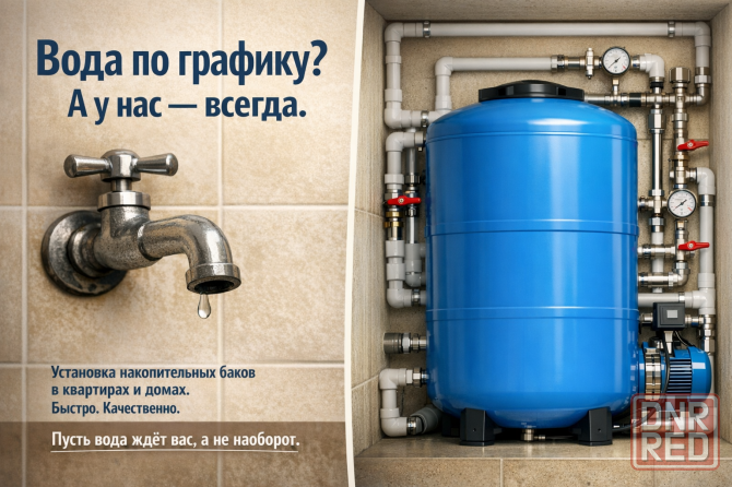 Установка баков для воды Донецк - изображение 1