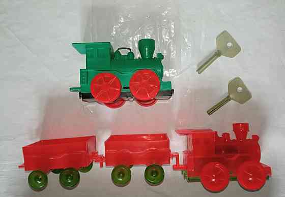 Игрушка заводная механическая поезд с вагонами ссср Донецк