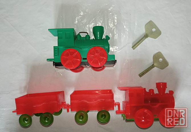Игрушка заводная механическая поезд с вагонами ссср Донецк - изображение 5