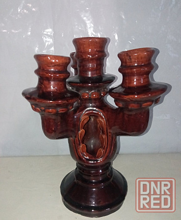 Подсвечник обливная керамика ссср Донецк - изображение 2