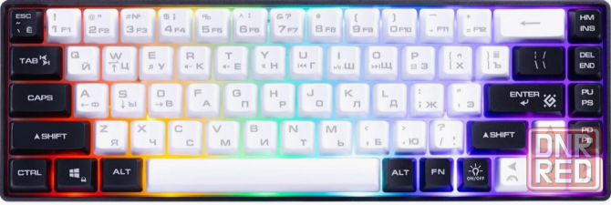 Клавиатура Defender Aris Gk-349, Usb, белый + черный [45349] (арт-3081) Макеевка - изображение 1