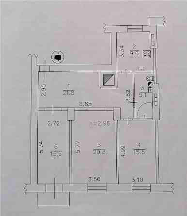 Продажа 3 ком Ворошиловский район Донецк
