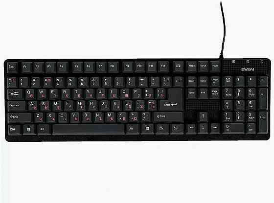 Клавиатура Sven проводная Standard 301, Usb, 104 клавиши, черная (Sv-03100301ub) (арт-1345) Макеевка