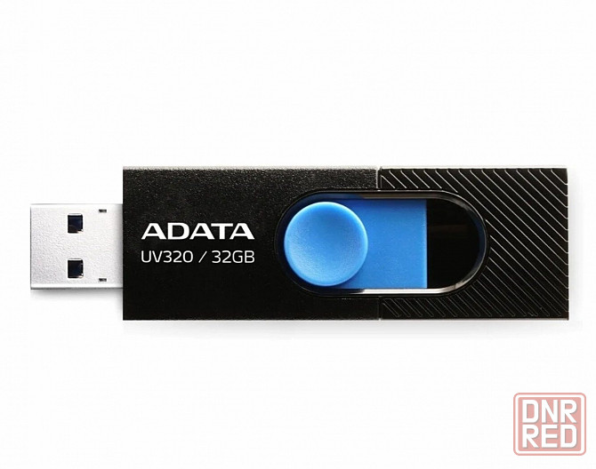 Флэш-накопитель A-Data Uv320 32гб, Usb3.2, черный/синий(Auv320-32g-Rbkbl) (арт-1447) Макеевка - изображение 1