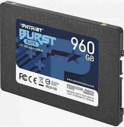 Ssd Patriot Sata Iii 960gb Pbe960gs25ssdr Burst Elite 2.5" (арт-6455) Макеевка