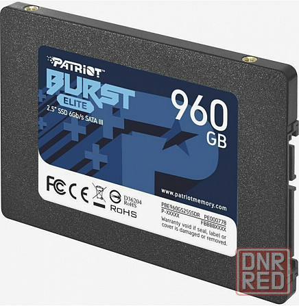 Ssd Patriot Sata Iii 960gb Pbe960gs25ssdr Burst Elite 2.5" (арт-6455) Макеевка - изображение 1