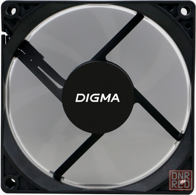 Вентилятор Digma Dfan-90 90х90x25 черный 3-Pin 4-Pin (Molex) Ret (арт-3271) Донецк - изображение 3