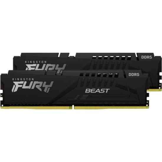 Оперативная память Kingston Ddr5 32gb (2х16gb) 5600mhz Pc-44800 Cl36 Fury Beast Black Expo (Kf556c36 Донецк