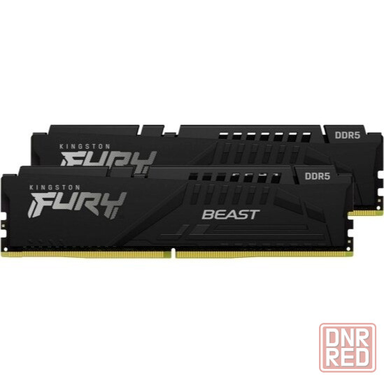 Оперативная память Kingston Ddr5 32gb (2х16gb) 5600mhz Pc-44800 Cl36 Fury Beast Black Expo (Kf556c36 Донецк - изображение 1