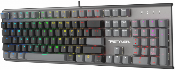 Клавиатура A4tech Fstyler Fs100 Neon механическая черный Usb For Gamer Led (Fs100) (арт-2582) Макеевка