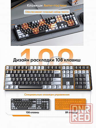 Клавиатура проводная механическая Ugreen Ku103 (35214) Usb Wired Mechanical Keyboard Ru. длина кабел Макеевка - изображение 3