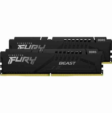 Оперативная память Kingston Ddr5 32gb (2х16gb) 5600mhz Pc-44800 Cl36 Fury Beast Black Expo (Kf556c36 Макеевка