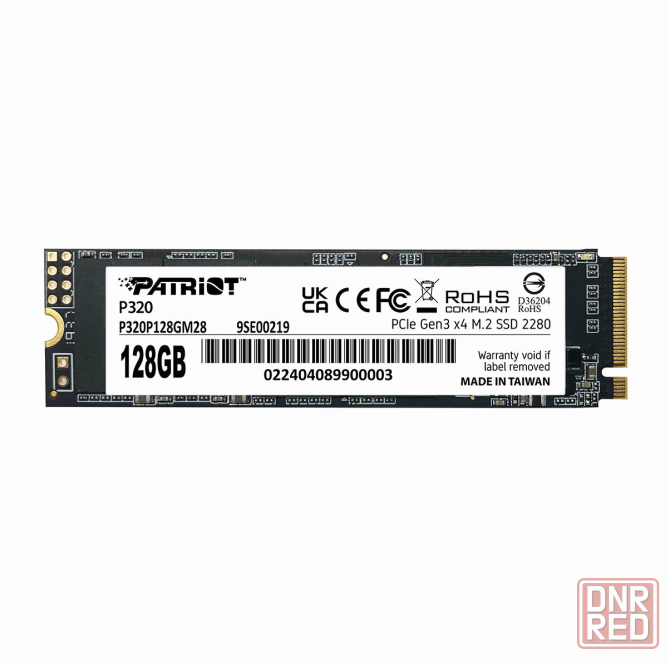 Ssd накопитель Patriot P320 P320p128gm28 128гб, M.2 2280, Pcie 3.0 X4, Nvme, M.2 (арт-3349) Макеевка - изображение 1