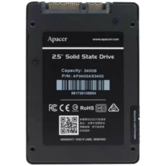 Твердотельный накопитель Ssd 2.5" Apacer 240gb As340 Ap240gas340g-1 (арт-3943) Донецк