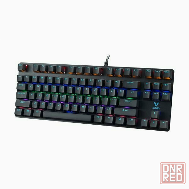 Игровая клавиатура механическая Rapoo V500pro-87 - черный, проводная (арт-1373) Макеевка - изображение 2